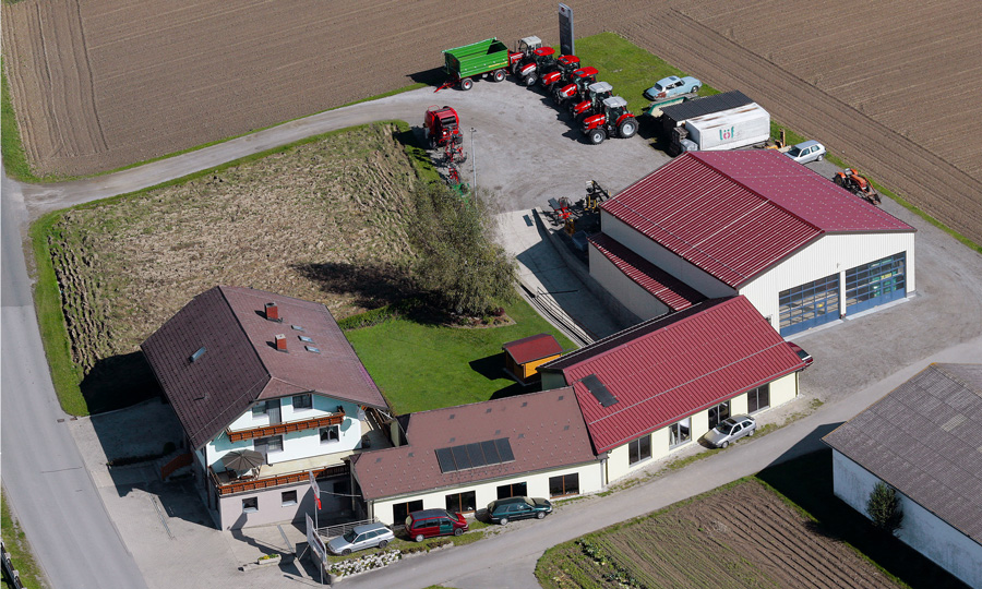 Luftaufnahme unseres Werkstattgebäudes